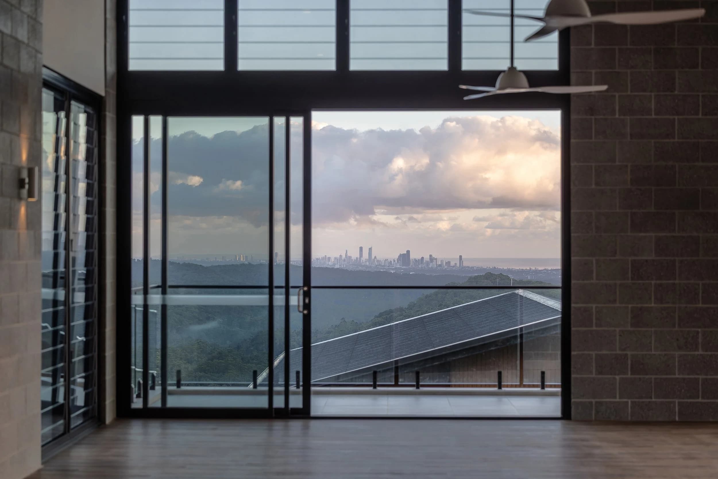 Private eco villa with hinterland views